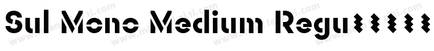 Sul Mono Medium Regu字体转换